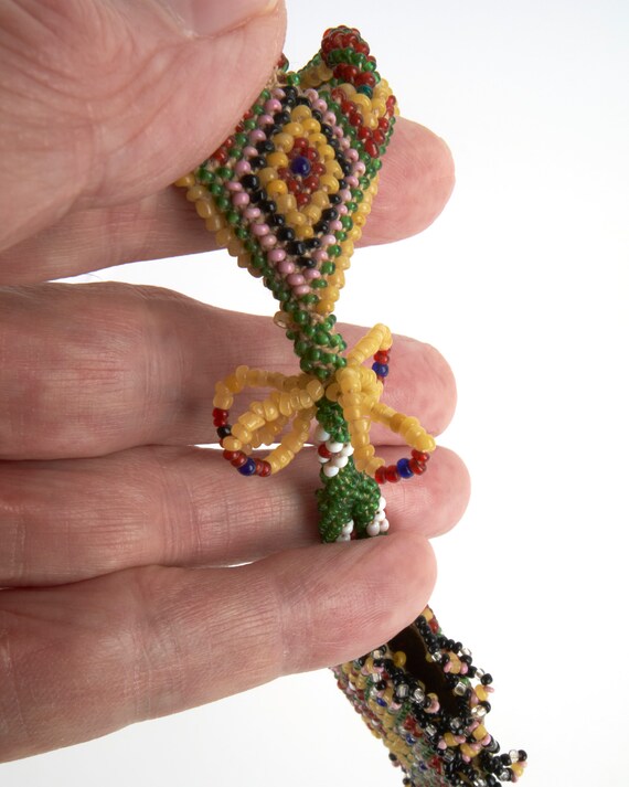 Antique late 19th early 20th century beadwork coi… - image 3