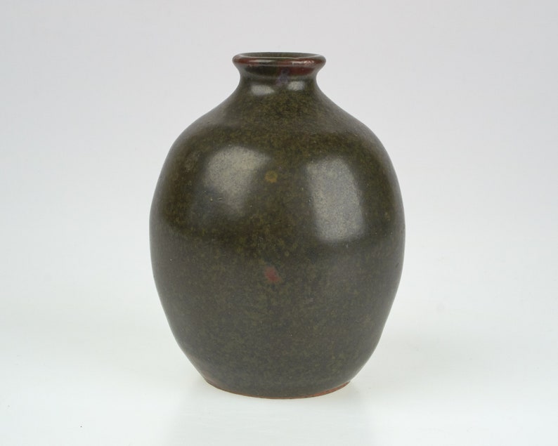 Vintage Colin Pearson Studio Pottery tenmoku stoneware vase