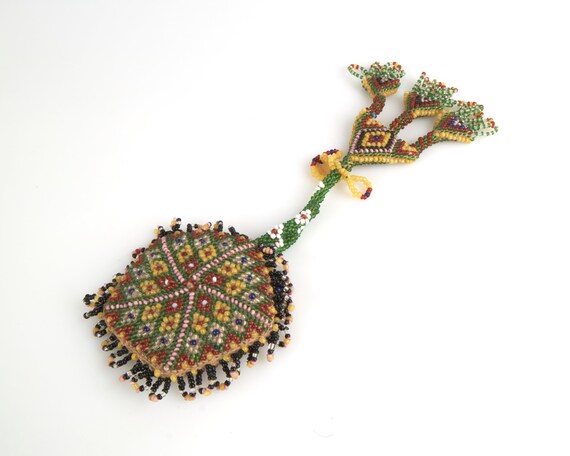 Antique late 19th early 20th century beadwork coi… - image 6