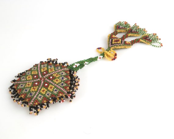 Antique late 19th early 20th century beadwork coi… - image 5