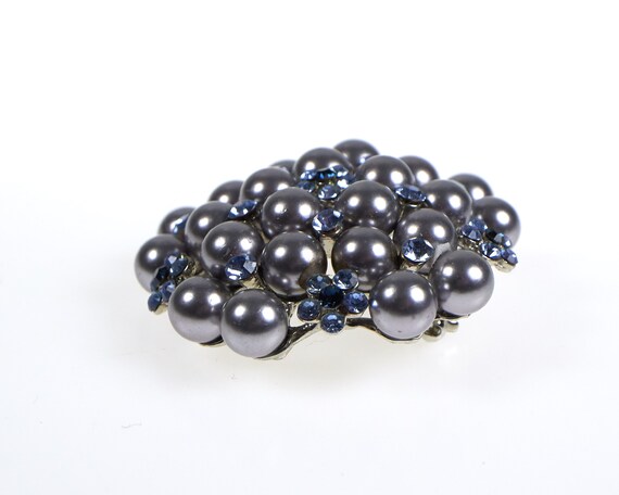 クラスターブローチ 緑屋質屋】ハリーウィンストン クラスターブローチ アクアマリン