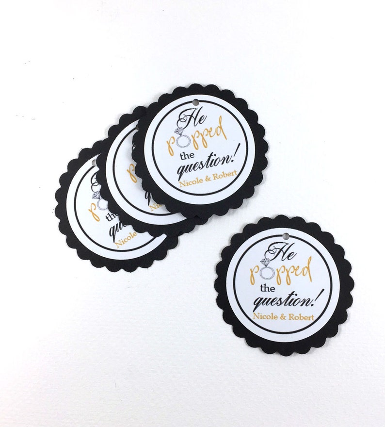 20 Engagement Party Tags Engagement Party Hang Tags Etsy