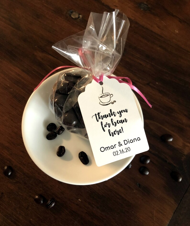 Thank You for Bean Hereparty Favor Tagscoffee Bean Etsy