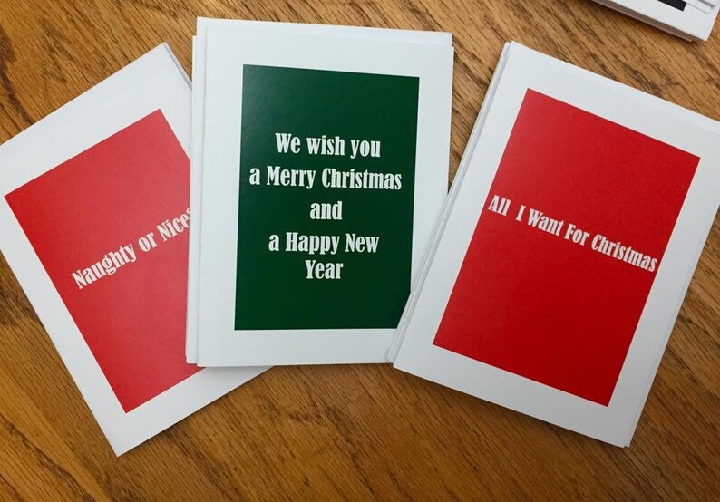 Variety Cards Package of 5 Etsy