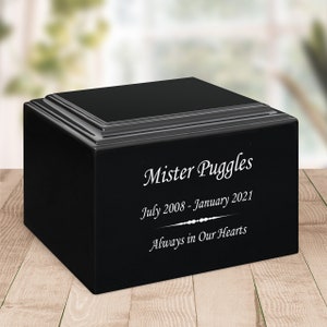 Personalized Pet Stonewood Cremation Urn - Cultured Wood