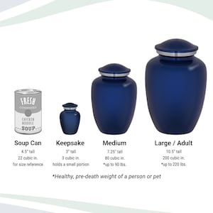 Custom Portrait Pet Cremation Urn for Ashes - 2 Sizes and 7 Colors to Choose From image 10