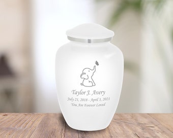 Baby Elephant Baby Infant Child Cremation Urn