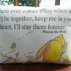 Winnie the Pooh Pillow -  Nursery Gift - Custom Baby Gift - Pooh Decor