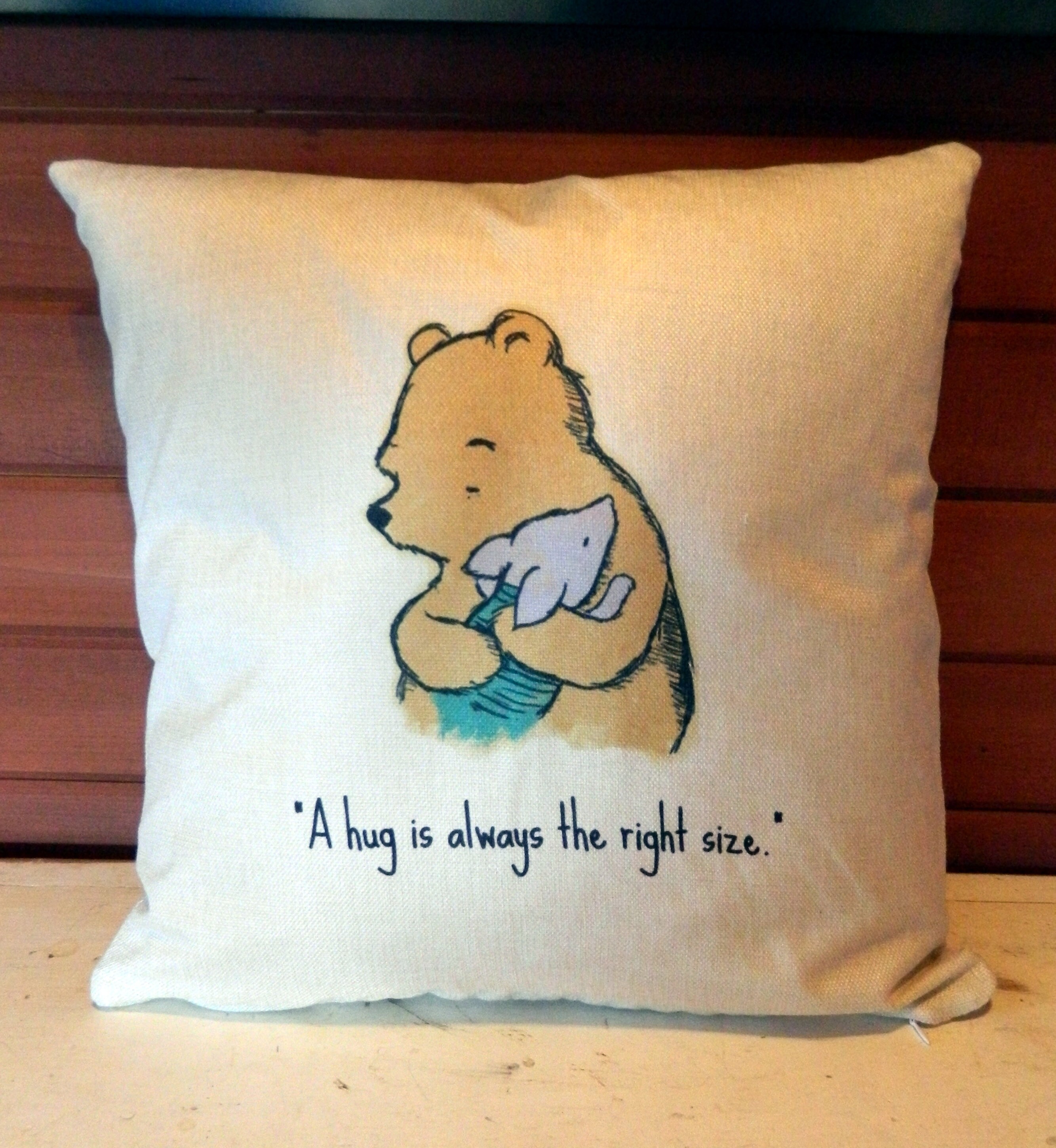 Winnie the Pooh Pillow Nursery Gift Custom Baby Gift Etsy Nederland