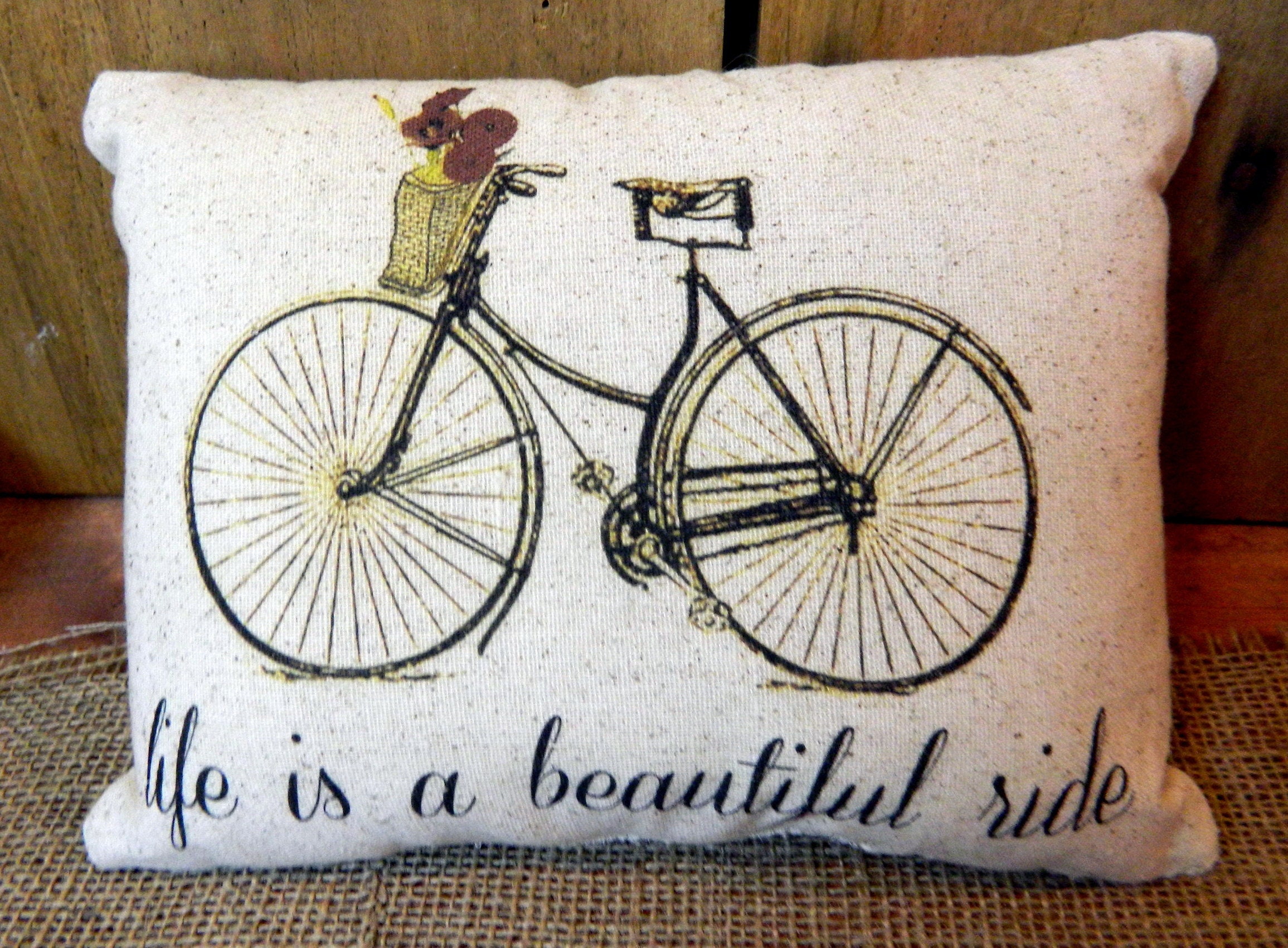 Life is a Beautiful Ride Handmade Pillow - Etsy