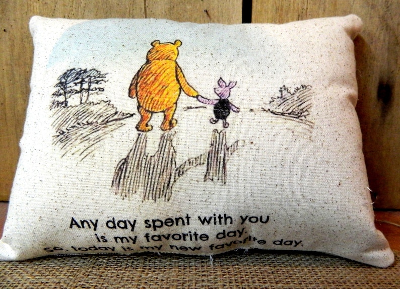 Winnie the Pooh Pillow Nursery Gift Custom Baby Gift Etsy
