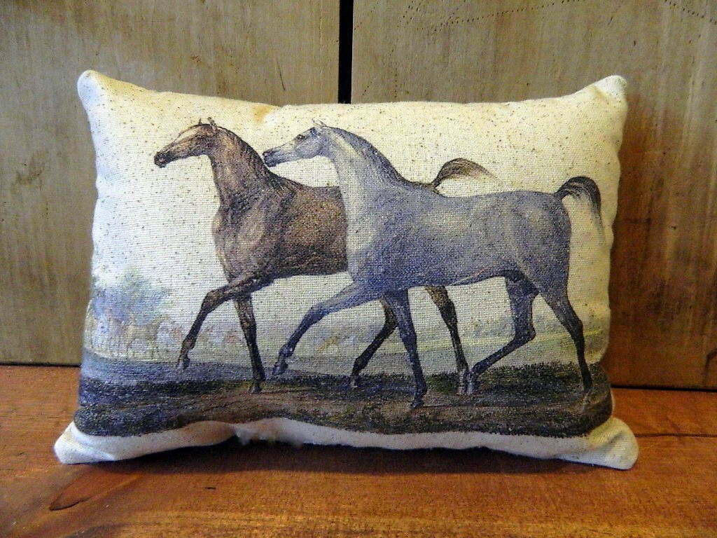 Horse Pillow Handmade 100 Cotton Pillow Etsy UK