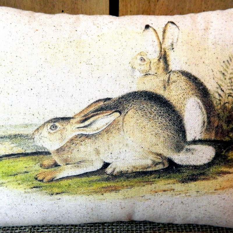 Rabbit Pillow - Etsy
