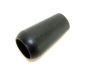 10 x Narrow Cord End - Black (PO75)