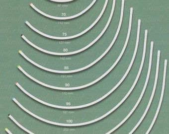 Shallow Wide Underwire - 94-65 - 20 gauge per set