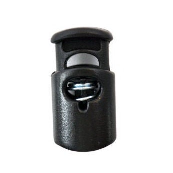 uxcell Plastic Cylinder Box Stoppers Toggle Cord Locks 10pcs Black 
