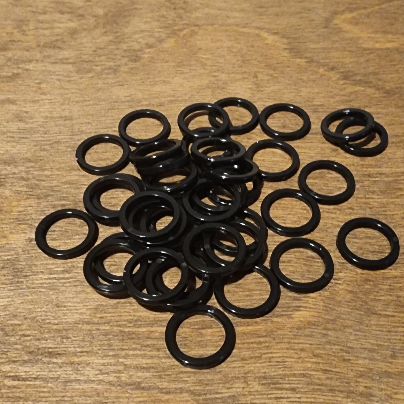 Plastic Soft Rings Plastic Rings – (100 Pcs) Black or Clear Polycarbonate or Dyeable White ...