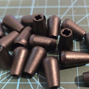Cord End - Narrow Black or White - 10 Units for Arts & Crafts, apparel, DIY Projects