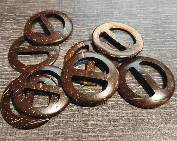 2 x Coconut Rings with bar - 1.5"