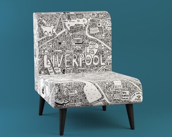 Chaise longue Liverpool Doodle Map