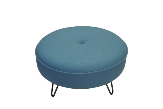 Hairpin leg footstool deals