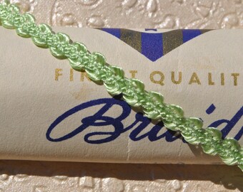 superb vintage 1950s Braid ecru millinery Finest Quality ribbon trim edging 1 meter 10 mm wide