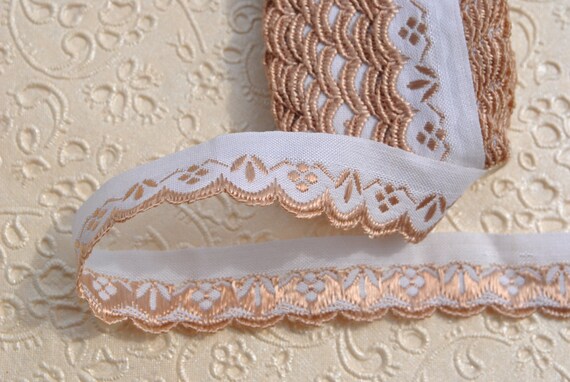 Vintage des années 1960 1960 années 17 mm large soyeux brillant beige art déco picot bordure coton blanc rayonne garniture bordure 10 mètres boulon 90fcb3 Vintage des années 1960 1960 années 17 mm large soyeux brillant beige art déco picot bordure coton blanc rayonne garniture bordure 10 mètres boulon 90fcb3