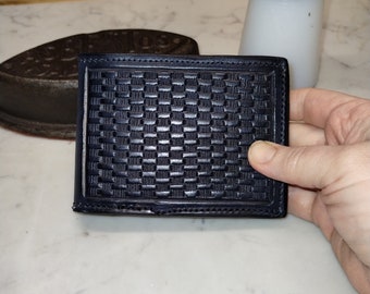 handmade bifold wallet genuine leather.