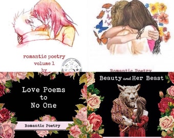 4 Book Bundle Set- Poetry and Pearls, Poetry and Pearls II, Love Poems to No One, Beauty and her Beast