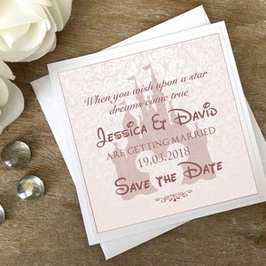 Enchanted Wedding Cards for Disney Wedding Save the Date