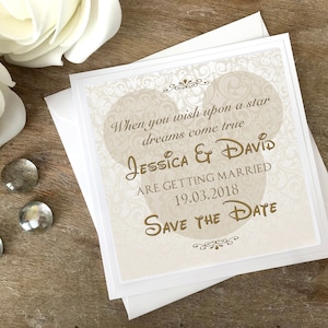 Disney Fairytale Wedding Cards Save the Date