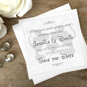 Save the date cards, Fairytale wedding, Save the date, fairytale save the date, Disney Wedding, Disney Save the date, Mickey mouse wedding