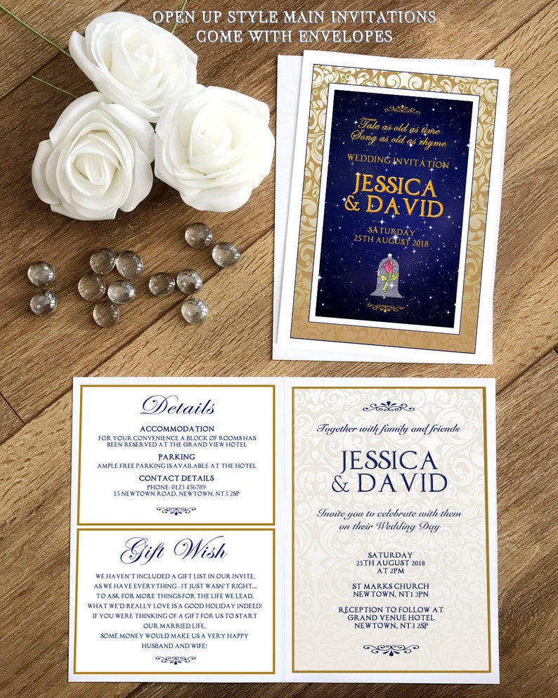 Wedding Invitations. Disney Invitations. Disney Wedding