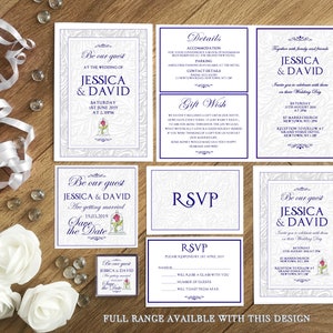 Invitaciones de boda. Invitaciones Disney. Boda Disney. Boda de cuento de hadas. Boda de La Bella y la Bestia. ¡Invítanos!