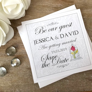 La bella e la bestia in bianco e nero salvano le date del matrimonio Disney