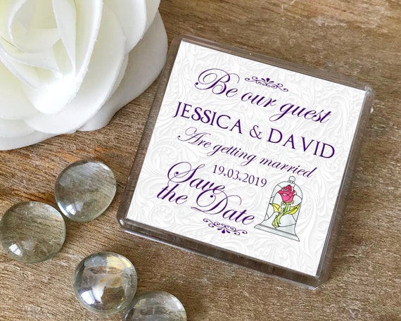 Beauty And The Beast Save The Date Disney Save The Date Etsy