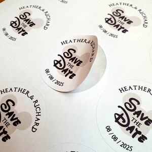 Disney Wedding Labels for Stickers or Favours