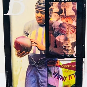 BABE RUTH COLORIZED | Photo Reprint Baseball Football Trading Card | Classics Signatures | Custom Sports Card | League Of Champs Series