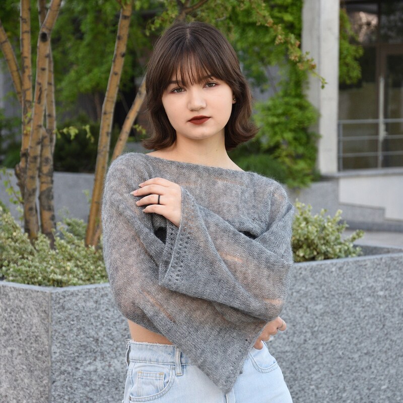 Ripped Knitted Sweater Etsy