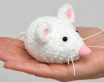 Rat Crochet Mouse toy Plush Mice Kids Gift For kids Stuffed Animal Pet miniature Plush Toy Amigurumi Mini mouse kids stuff plushies Kids toy