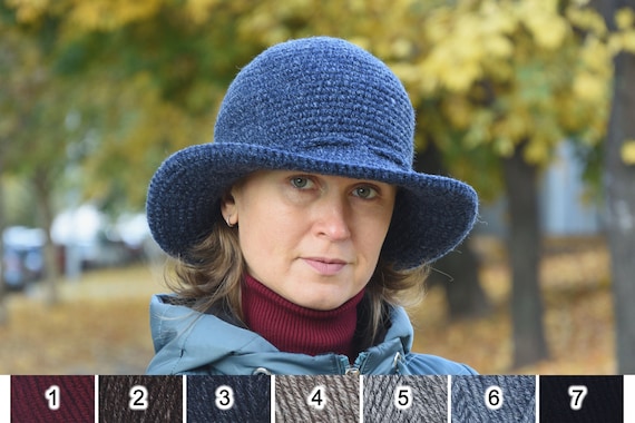 Brim winter hat deals