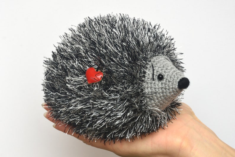 kids gift for her Wife gift Crochet Hedgehog Pet miniature image 1