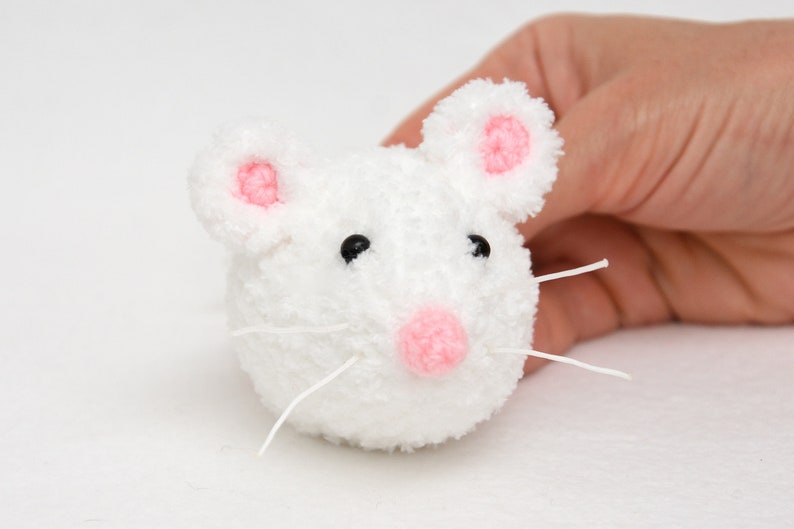 Rat Crochet Mouse toy Plush Mice Kids Gift For kids Stuffed Animal Pet miniature Plush Toy Amigurumi Mini mouse kids stuff plushies Kids toy image 5