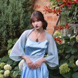 Mohair Knit Bolero Shrug, Sheer Lightweight Bridal Wrap, Romantic Evening Cover Up, Handmade Wedding Accessory, Bridal bolero, Bridal jacket