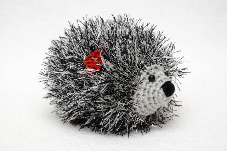 kids gift Crochet Hedgehog Baby toys Cute toy Baby Soft toy gift for baby Miniature toys Pet toys Plush Gift for kids Stuff animal amigurumi With red apple