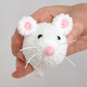 Rat Crochet Mouse toy Plush Mice Kids Gift For kids Stuffed Animal Pet miniature Plush Toy Amigurumi Mini mouse kids stuff plushies Kids toy image 3