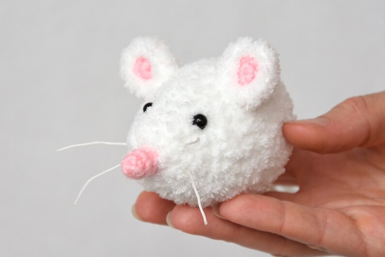 Rat Crochet Mouse toy Plush Mice Kids Gift For kids Stuffed Animal Pet miniature Plush Toy Amigurumi Mini mouse kids stuff plushies Kids toy image 2