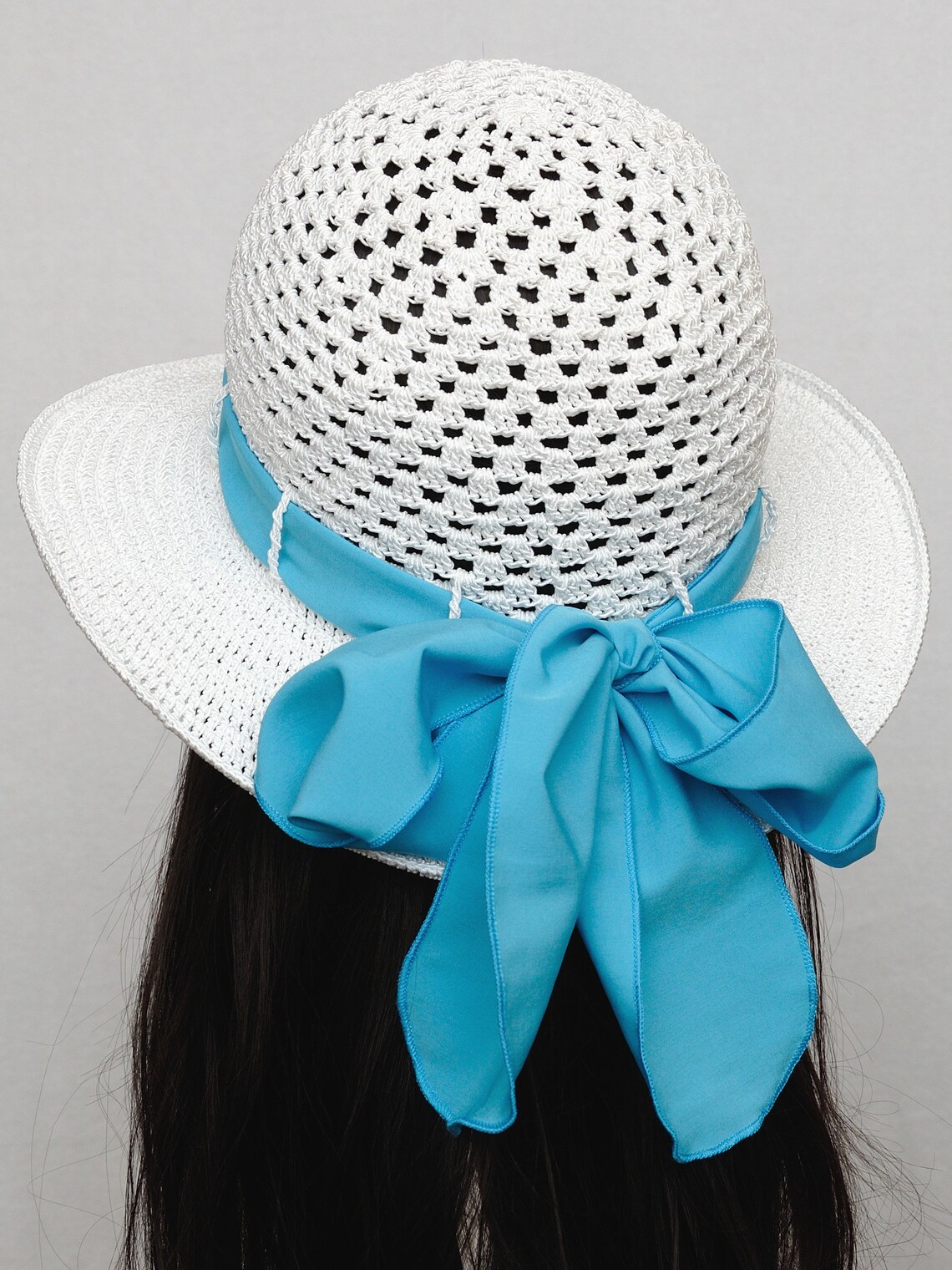 White Summer Hat Classic Women Sun Hat Womens Hats Crochet Hat Etsy