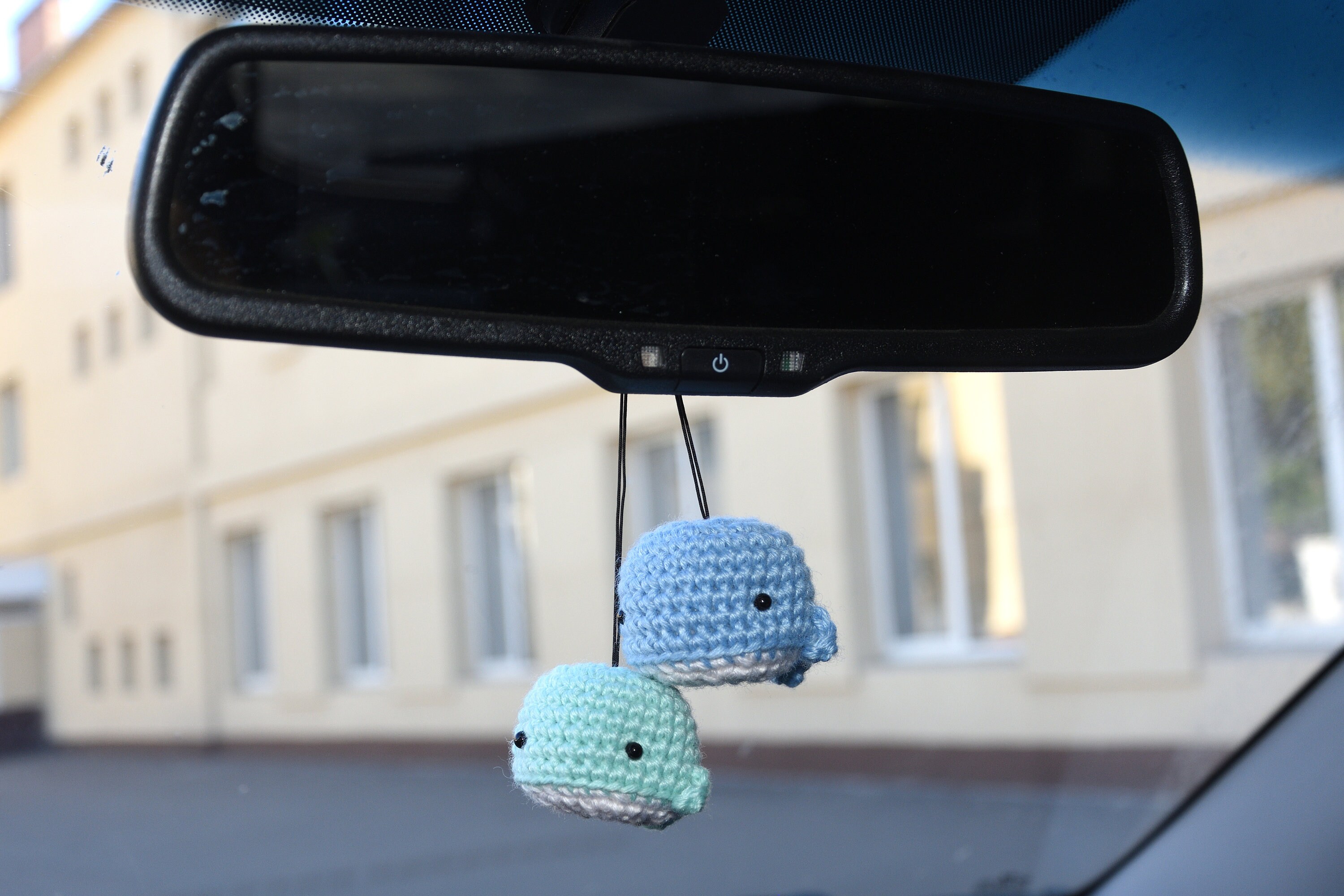 Car rear view mirror Tiny whale Car hanging charm Rearview car | Etsy