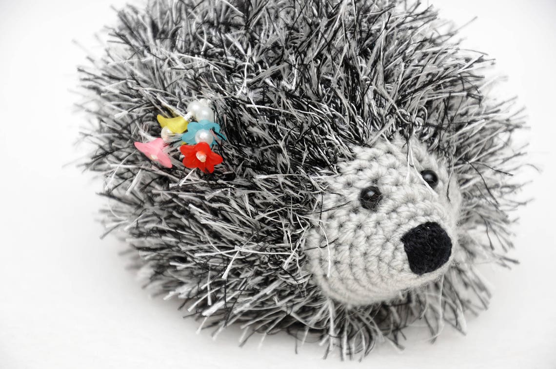 Crochet hedgehog flowers Baby toy mini miniature pet Kids toys Etsy